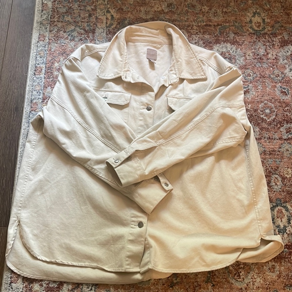 Oversized Jean Shacket